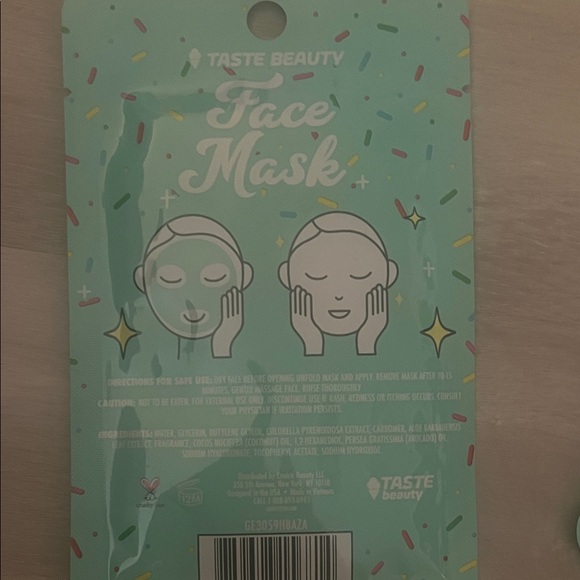 Taste Beauty Sheet Mask Bundle - Calming & Cool as a Cucumber - Picture 2 of 3